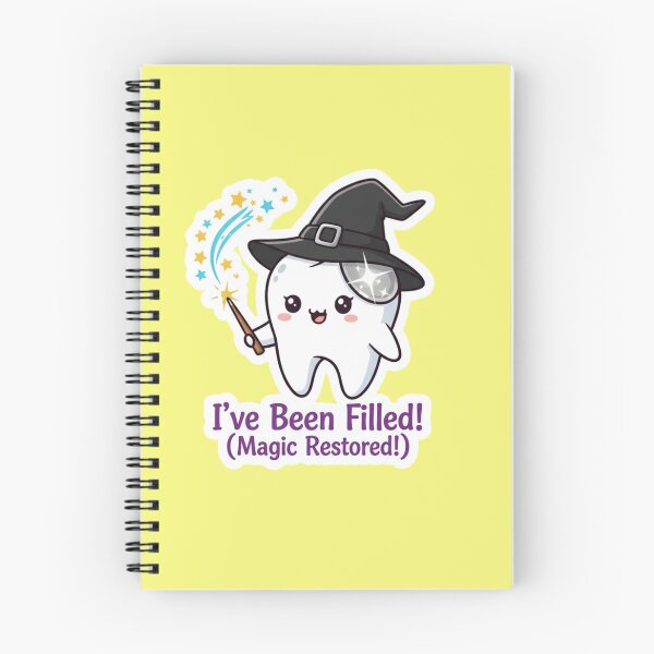 Item preview, Cute Tooth Wizard I Have Been Filled Magic Restored Dental Care Sticker designed and sold by bvdesignart.