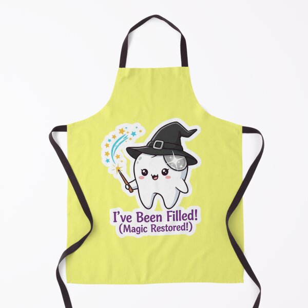 Item preview, Cute Tooth Wizard I Have Been Filled Magic Restored Dental Care Sticker designed and sold by bvdesignart.