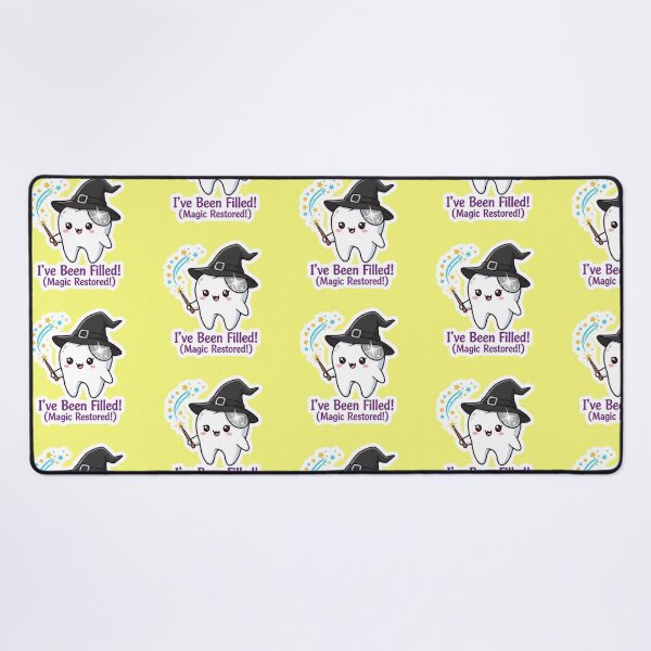 Item preview, Cute Tooth Wizard I Have Been Filled Magic Restored Dental Care Sticker designed and sold by bvdesignart.