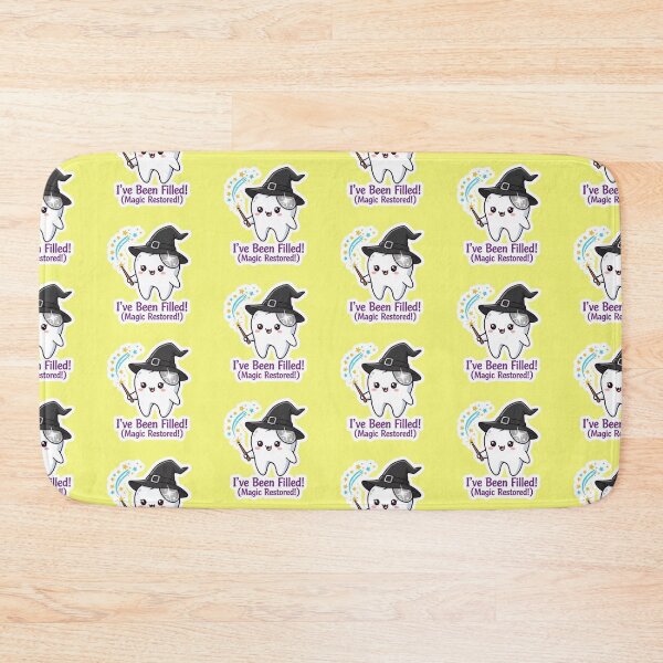 Item preview, Cute Tooth Wizard I Have Been Filled Magic Restored Dental Care Sticker designed and sold by bvdesignart.