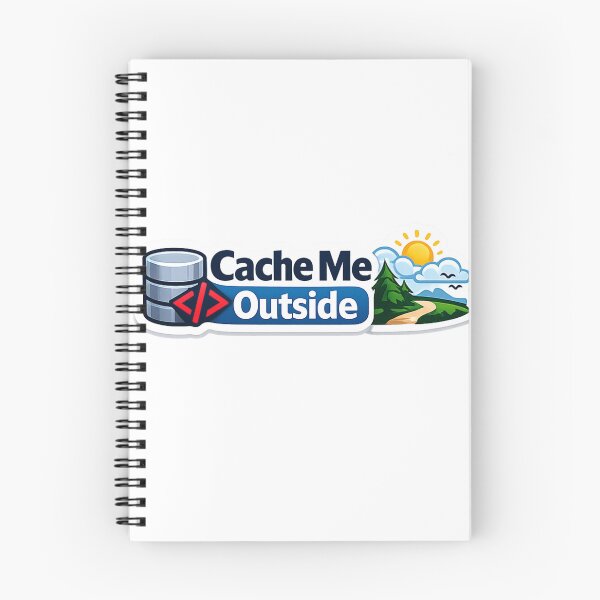 Item preview, Cache Me Outside Funny Coding Sticker designed and sold by BrightMindPrint.