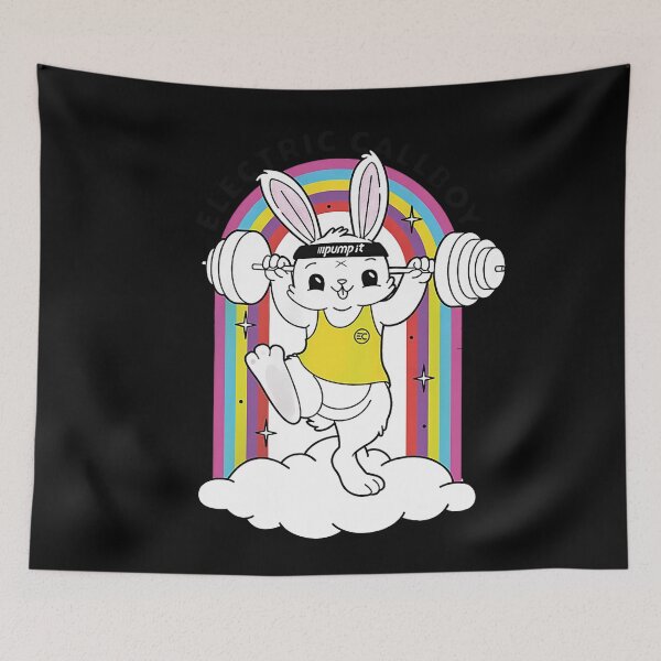 Item preview, rabbit ___electric callboy___GYM style designed and sold by gitaviroza.