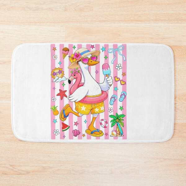 Item preview, Cute Summer Goose Flamingo Pool Float Vacation Beach designed and sold by CCChillingfrog.