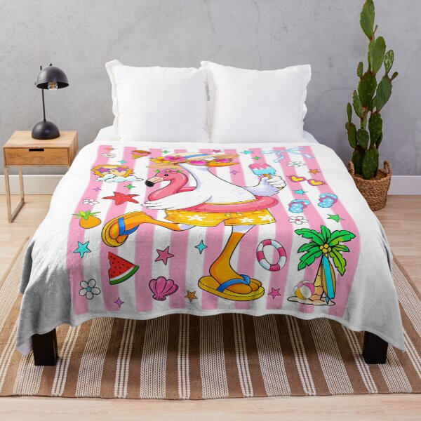 Item preview, Cute Summer Goose Flamingo Pool Float Vacation Beach designed and sold by CCChillingfrog.