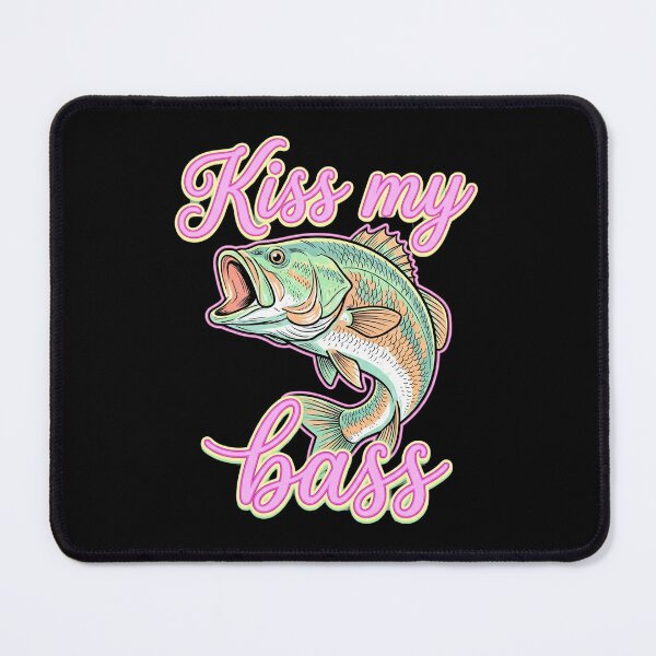 Item preview, Kiss My Bass Funny Fishing designed and sold by dudelinart.