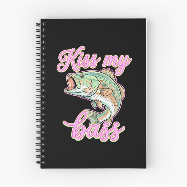 Item preview, Kiss My Bass Funny Fishing designed and sold by dudelinart.