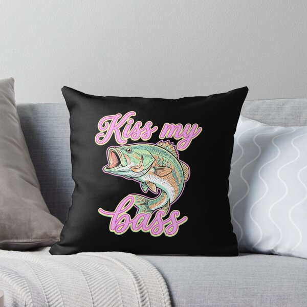 Item preview, Kiss My Bass Funny Fishing designed and sold by dudelinart.