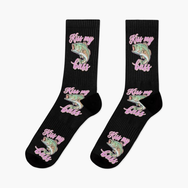Item preview, Kiss My Bass Funny Fishing designed and sold by dudelinart.