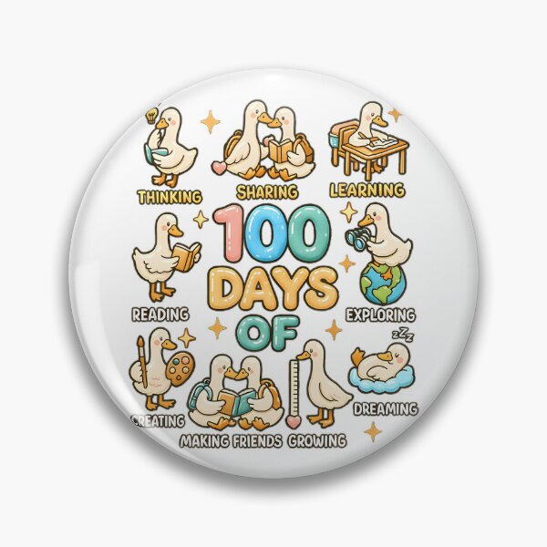 Item preview, 100 Days Of School Cute Goose Classroom Teacher Kids designed and sold by CCChillingfrog.