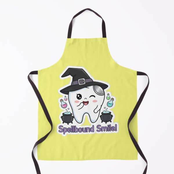 Item preview, Spellbound Smile Cute Witch Tooth Halloween Dental Crew designed and sold by bvdesignart.
