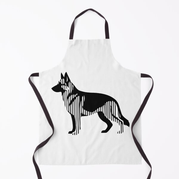 Item preview, GSD Silhouette - Minimalist Linear German Shepherd Dog designed and sold by Pfotenfaden.