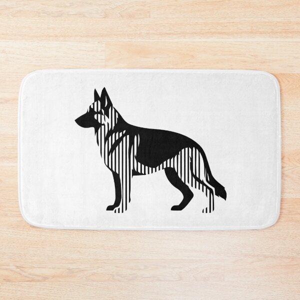 Item preview, GSD Silhouette - Minimalist Linear German Shepherd Dog designed and sold by Pfotenfaden.