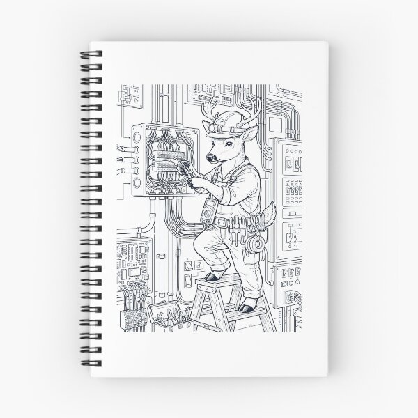 Item preview, Vintage Deer Electrician Animal Lover designed and sold by DoodleTortle.