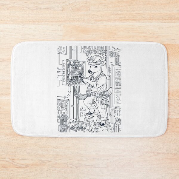 Item preview, Vintage Deer Electrician Animal Lover designed and sold by DoodleTortle.