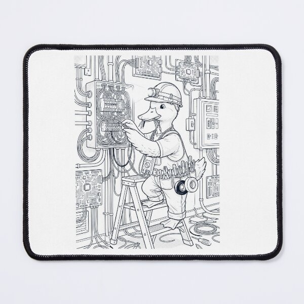 Item preview, Vintage Duck Electrician Animal Lover designed and sold by DoodleTortle.