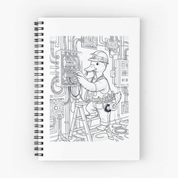 Item preview, Vintage Duck Electrician Animal Lover designed and sold by DoodleTortle.