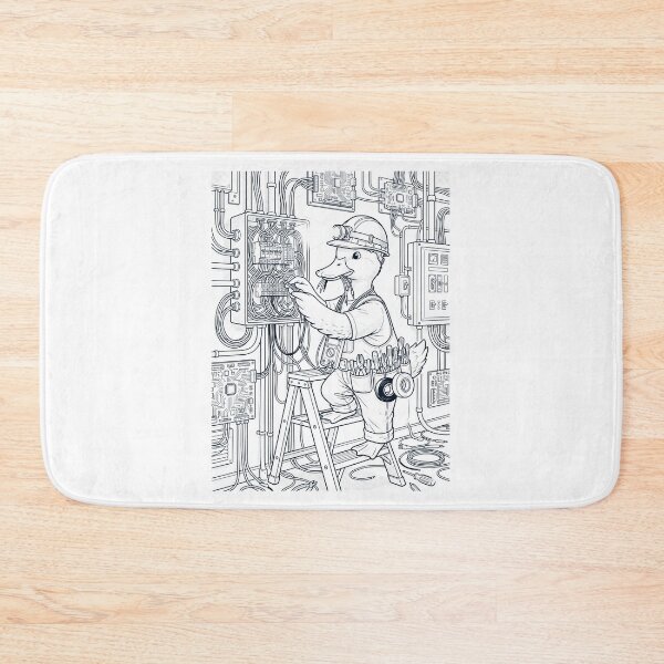 Item preview, Vintage Duck Electrician Animal Lover designed and sold by DoodleTortle.
