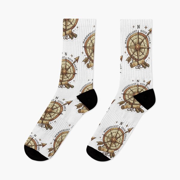 Item preview, Wanderlust Guidance Vintage Compass Sticker PNG | Adventure Travel Design designed and sold by arifali786.
