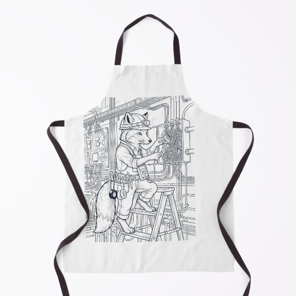 Item preview, Vintage Fox Electrician Animal Lover designed and sold by DoodleTortle.