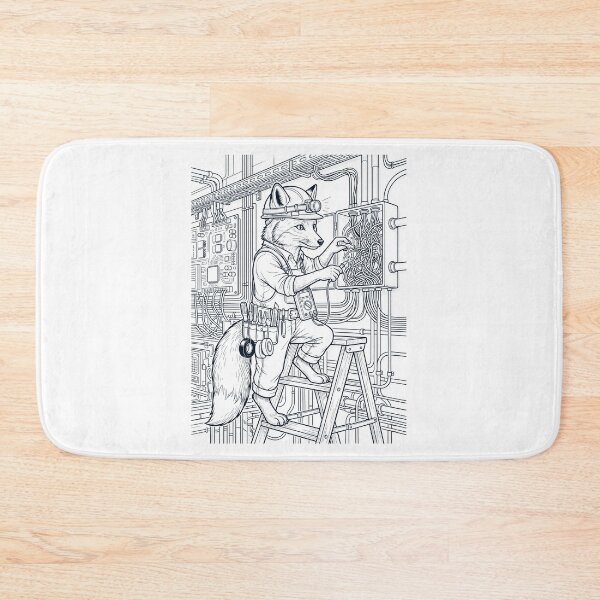 Item preview, Vintage Fox Electrician Animal Lover designed and sold by DoodleTortle.