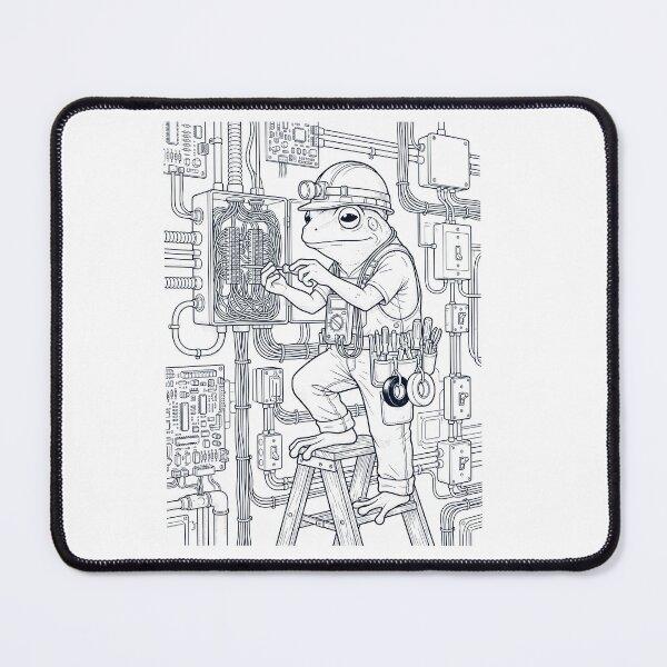 Item preview, Vintage Frog Electrician Animal Lover designed and sold by DoodleTortle.