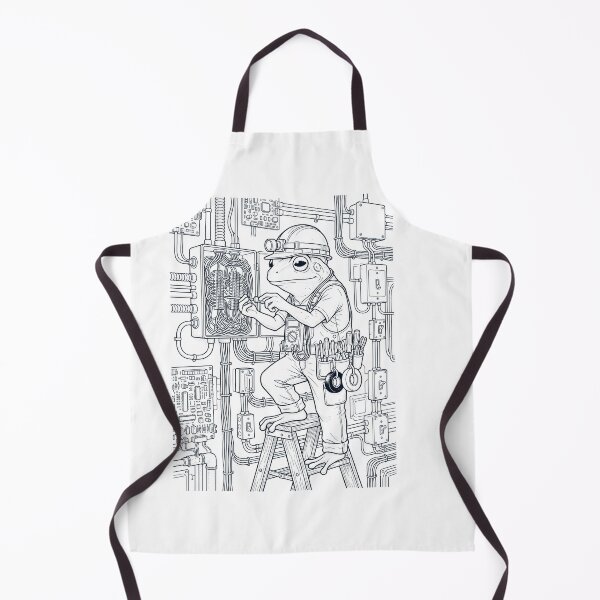 Item preview, Vintage Frog Electrician Animal Lover designed and sold by DoodleTortle.