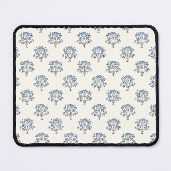 Item preview, Vintage flowers in a historical style, grey blue designed and sold by Caroline Rausch.