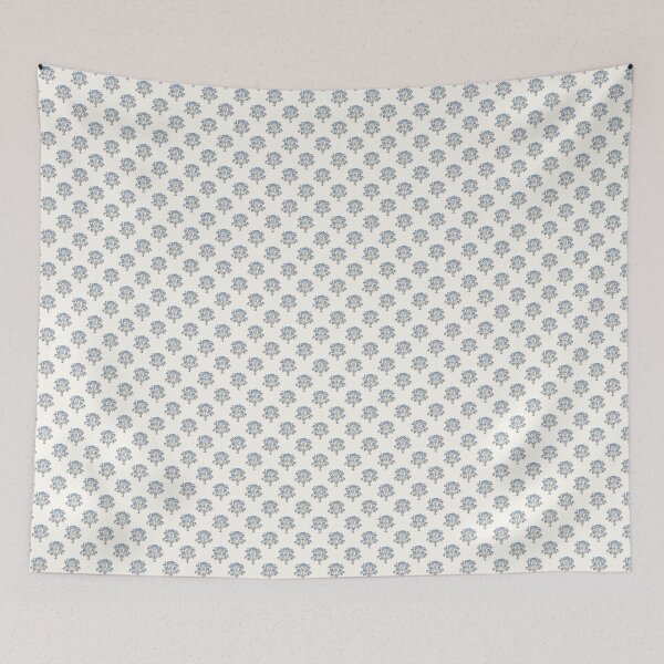 Item preview, Vintage flowers in a historical style, grey blue designed and sold by Caroline Rausch.