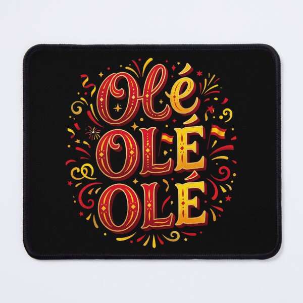 Item preview, Ole Ole Ole — Festive Football Typography Mexican Style designed and sold by David Mateo ArtWorks.