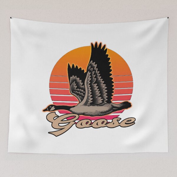 Item preview, Vintage Goose Retro Sunset Flying Bird Nature designed and sold by CCChillingfrog.