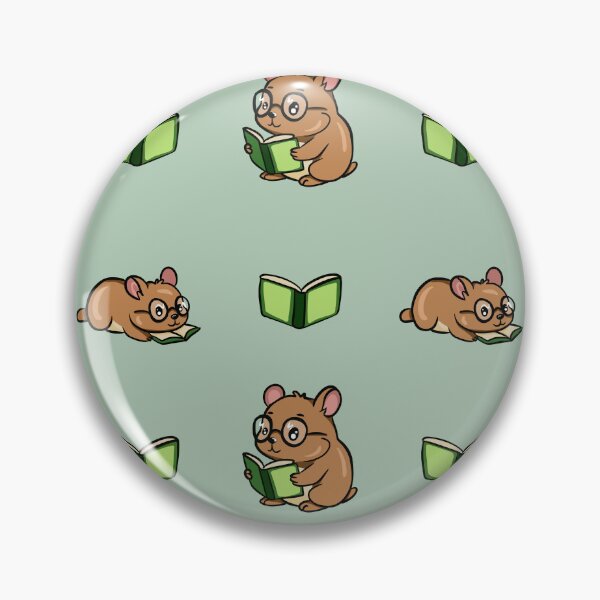 Item preview, Cute Kawaii Hamster Bookworm Seamless Pattern designed and sold by LYAN-STORE.