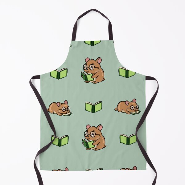 Item preview, Cute Kawaii Hamster Bookworm Seamless Pattern designed and sold by LYAN-STORE.