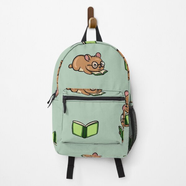 Item preview, Cute Kawaii Hamster Bookworm Seamless Pattern designed and sold by LYAN-STORE.