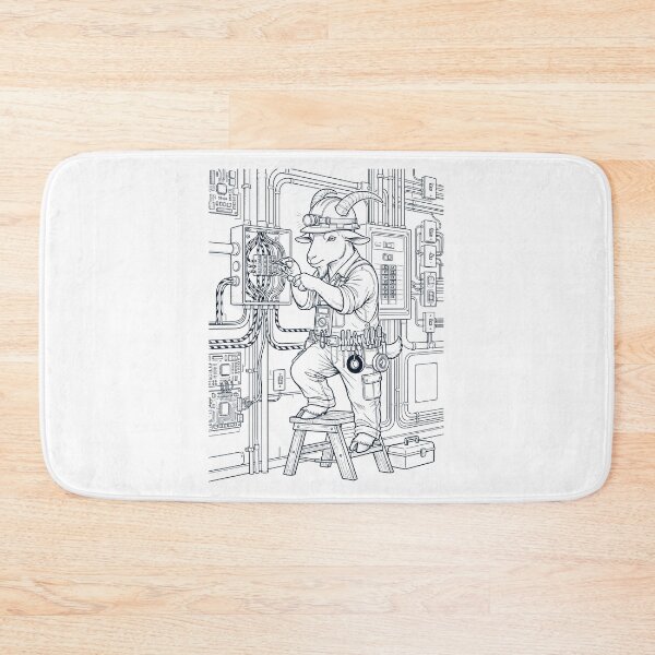 Item preview, Vintage Goat Electrician Animal Lover designed and sold by DoodleTortle.