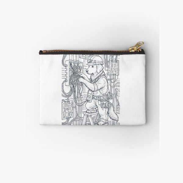 Item preview, Vintage Golden Retriever Electrician Dog Dad Mom Lover designed and sold by DoodleTortle.
