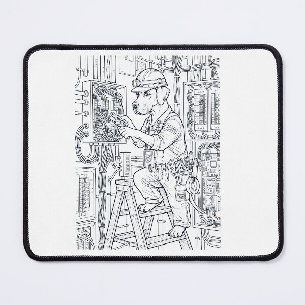 Item preview, Vintage Great Dane Electrician Dog Dad Mom Lover designed and sold by DoodleTortle.