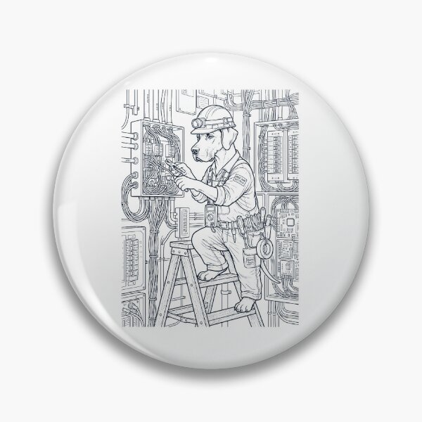 Item preview, Vintage Great Dane Electrician Dog Dad Mom Lover designed and sold by DoodleTortle.