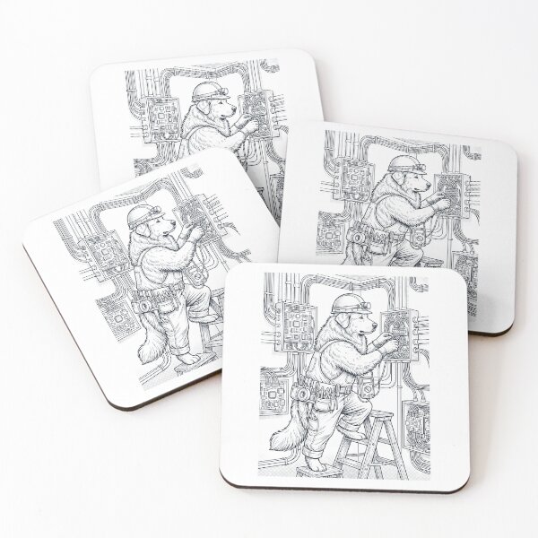 Item preview, Vintage Great Pyrenees Electrician Dog Dad Mom Lover designed and sold by DoodleTortle.