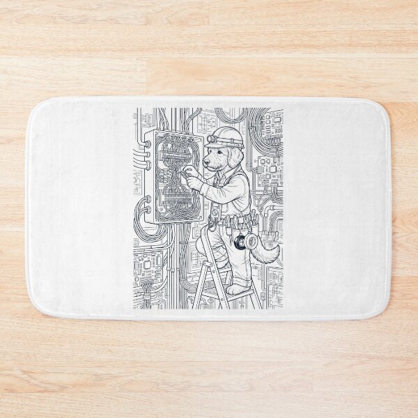 Item preview, Vintage Goldendoodle Electrician Dog Dad Mom Lover designed and sold by DoodleTortle.