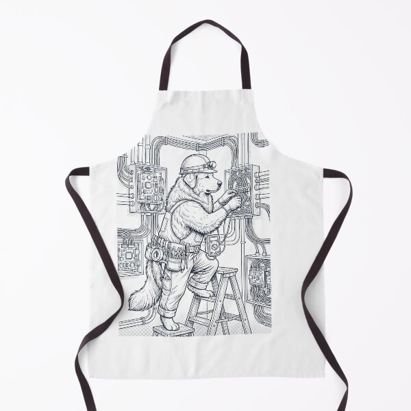 Item preview, Vintage Great Pyrenees Electrician Dog Dad Mom Lover designed and sold by DoodleTortle.