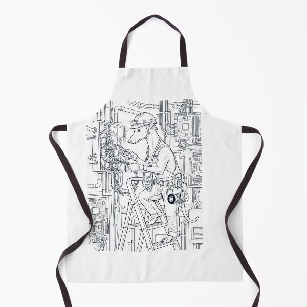 Item preview, Vintage Greyhound Electrician Dog Dad Mom Lover designed and sold by DoodleTortle.