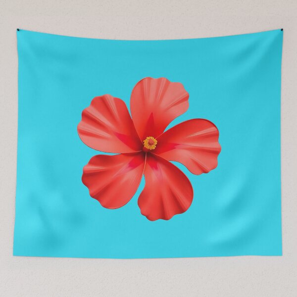Item preview, Vibrant Red Tropical Hibiscus Flower Floral Art designed and sold by bvdesignart.