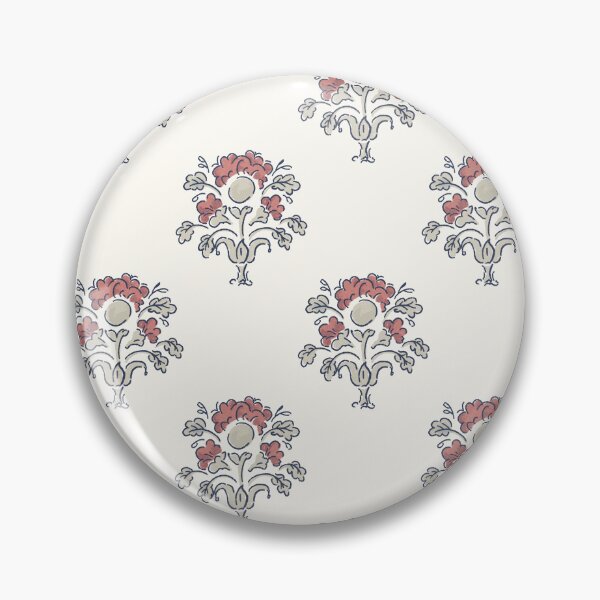 Item preview, Vintage flowers in a historical style, taupe red designed and sold by Caroline Rausch.