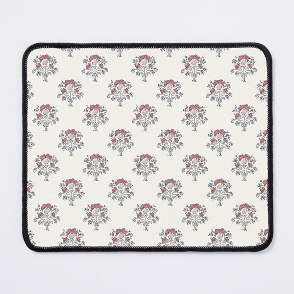 Item preview, Vintage flowers in a historical style, taupe red designed and sold by Caroline Rausch.