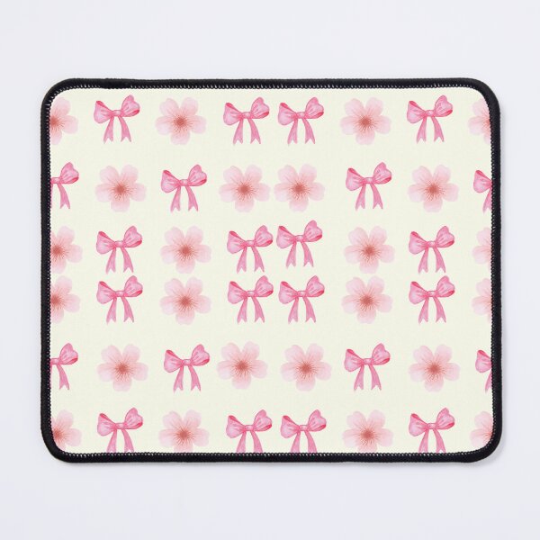 Item preview, Coquette Pink Bow and Floral Seamless Pattern designed and sold by ShaderShirts.