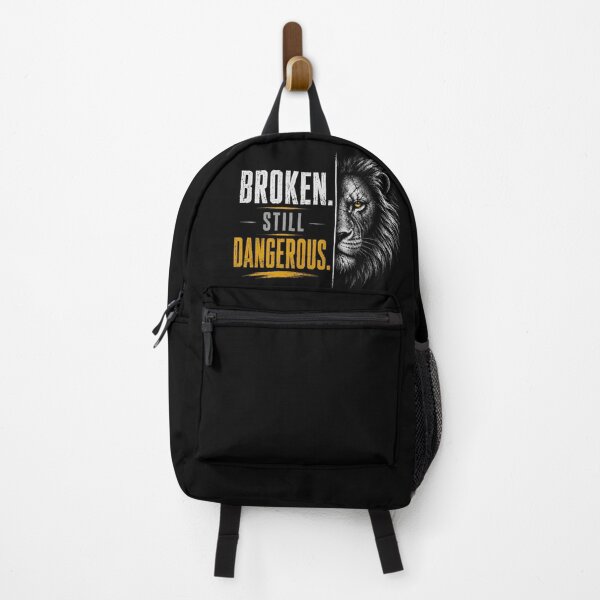 Item preview, BROKEN Still Dangerous Lion – Alpha Mindset Motivational Streetwear designed and sold by NovaInfinityStudio.
