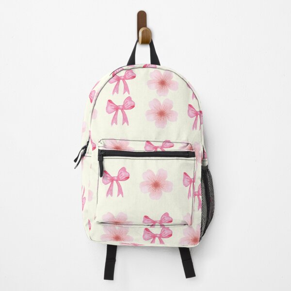 Item preview, Coquette Pink Bow and Floral Seamless Pattern designed and sold by ShaderShirts.