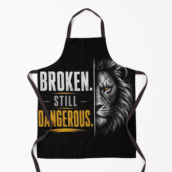 Item preview, BROKEN Still Dangerous Lion – Alpha Mindset Motivational Streetwear designed and sold by NovaInfinityStudio.