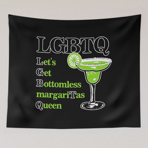 Item preview, LGBTQ Let’s Get Bottomless Margaritas Queen designed and sold by LOUP-SOLI.