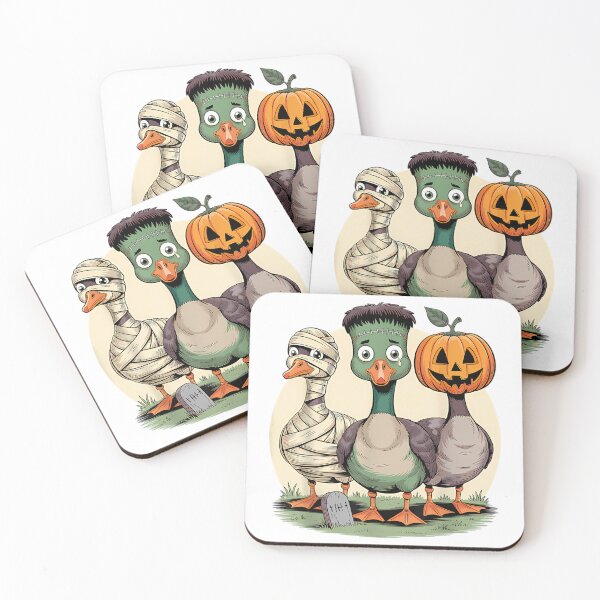 Item preview, Spooky Goose Duck Funny Halloween Monster Trio designed and sold by CCChillingfrog.